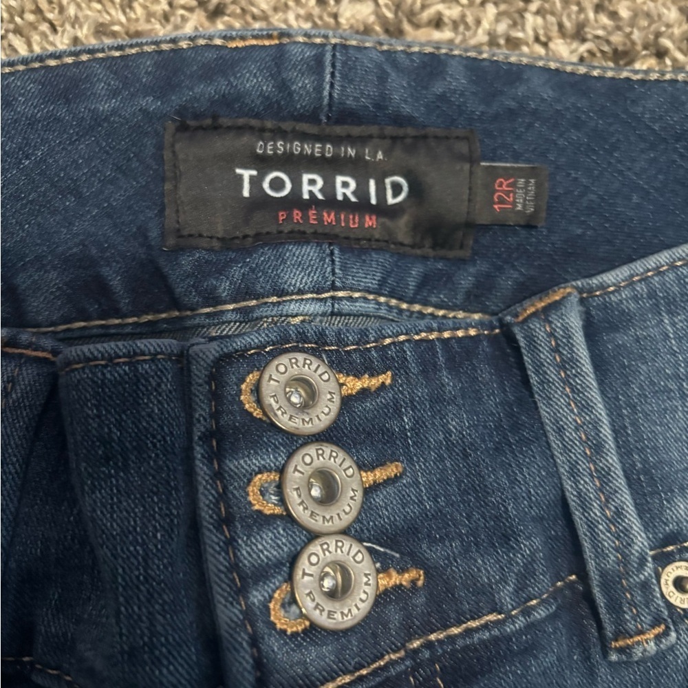 Torrid High Rise Blue Jeans - Picture 3 of 9
